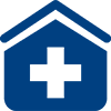 icon of house with healthcare cross